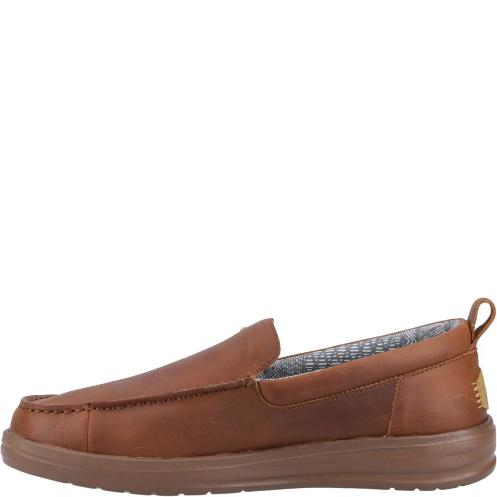 HEYDUDE Wally Grip Moc Craft Leather Shoe - Image 4