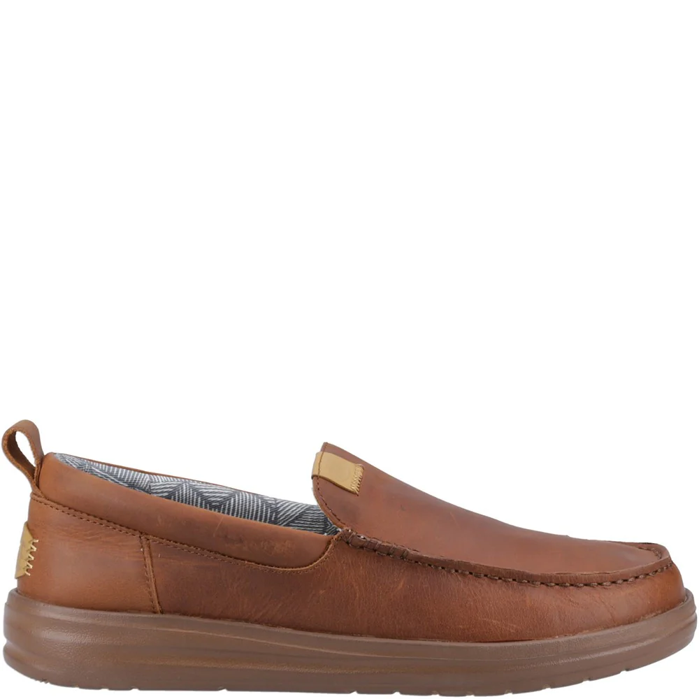 HEYDUDE Wally Grip Moc Craft Leather Shoe - Image 5