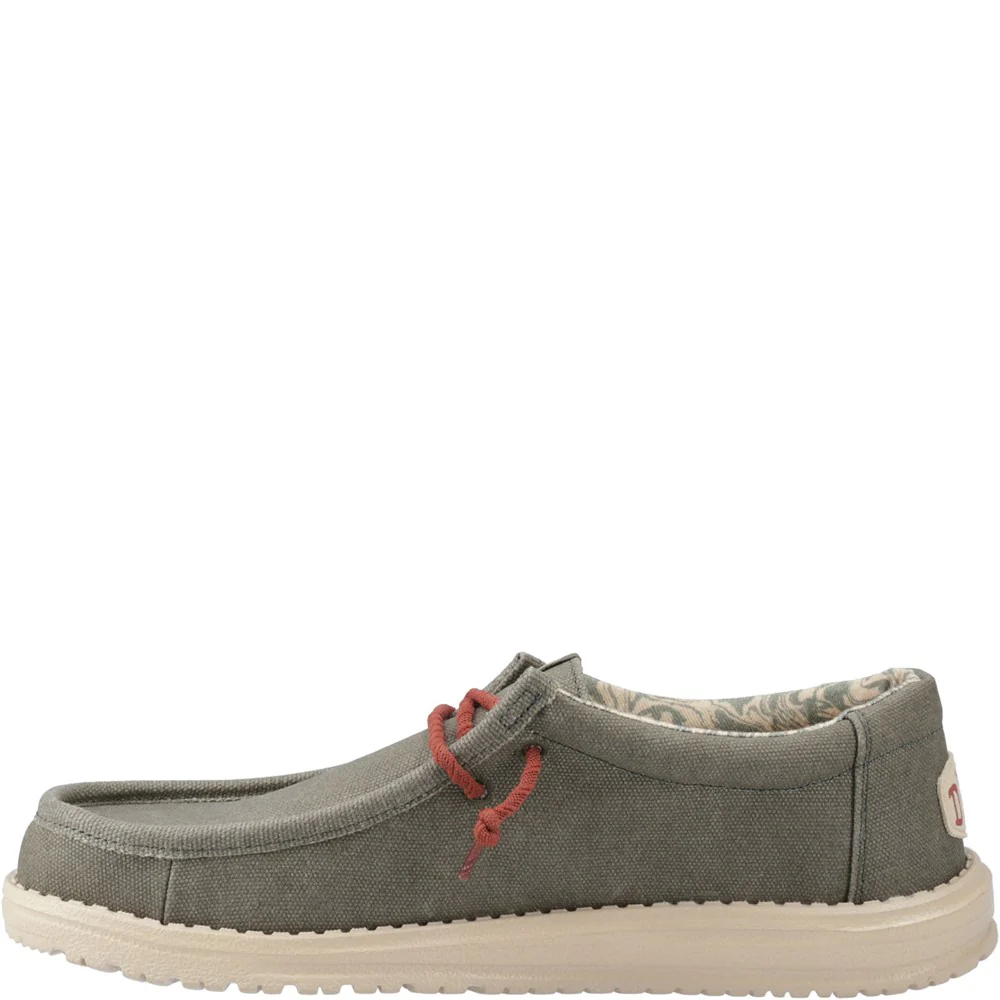 HEYDUDE Wally Waxed Canvas Shoes - Image 4