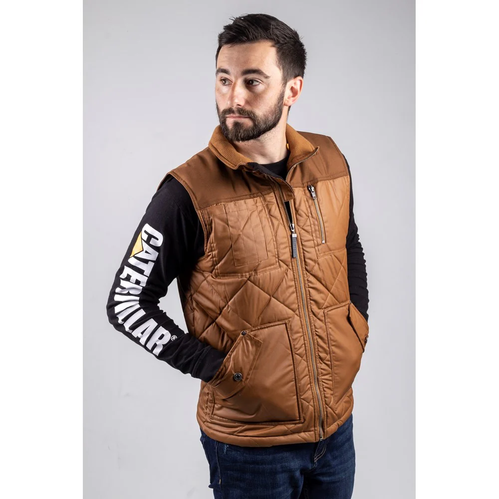 Caterpillar Waxed Cotton Vest - Image 8