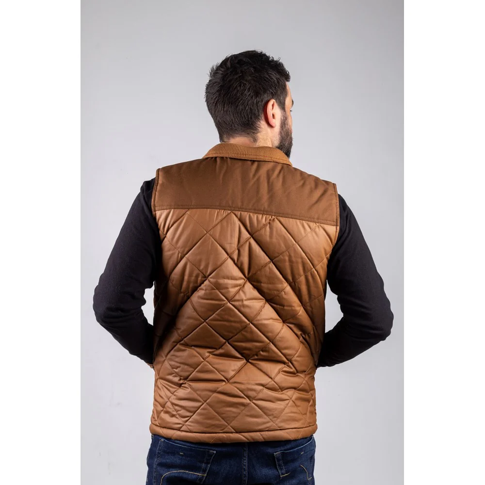 Caterpillar Waxed Cotton Vest - Image 9
