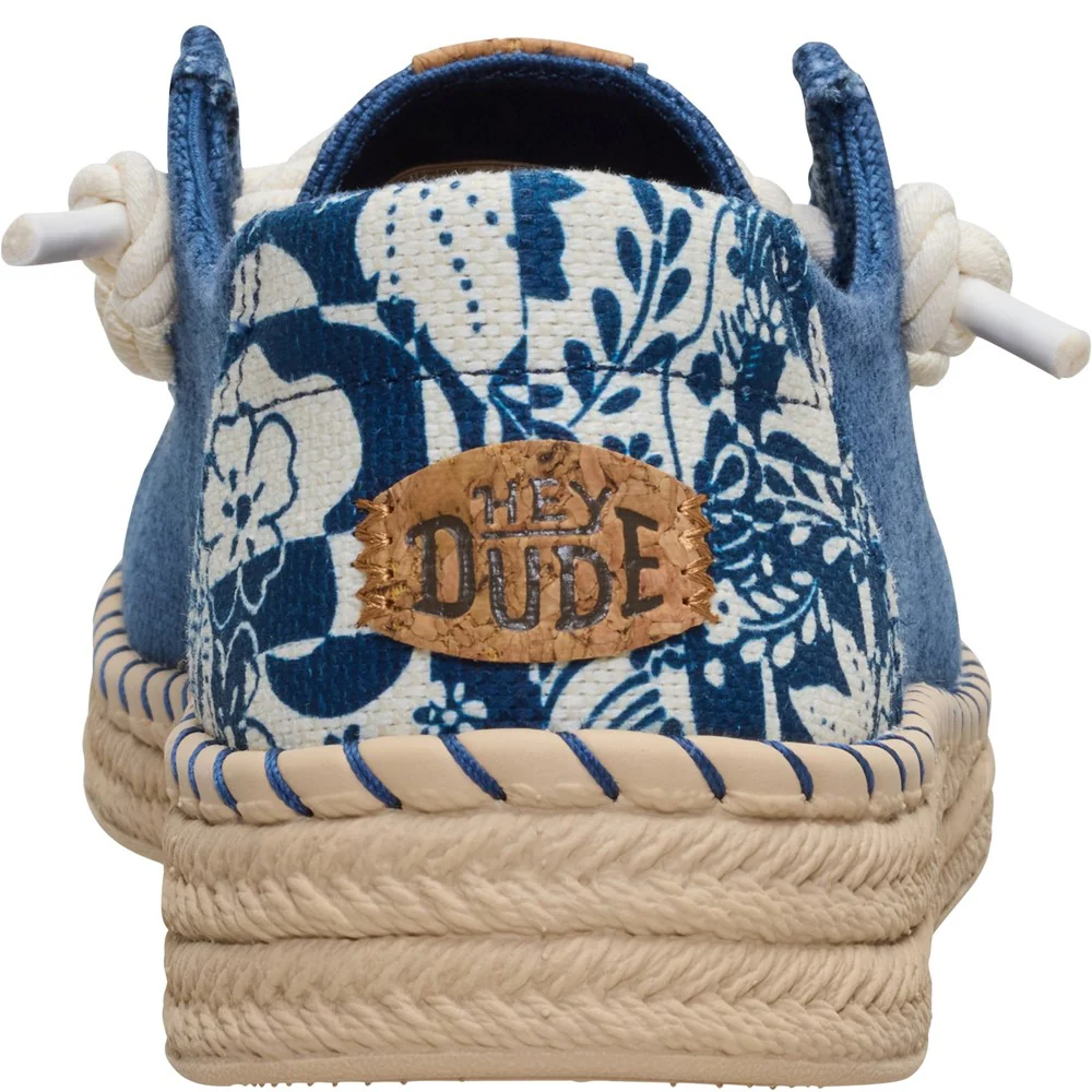 HEYDUDE Wendy Espadrille Hibiscus Shoes - Image 2