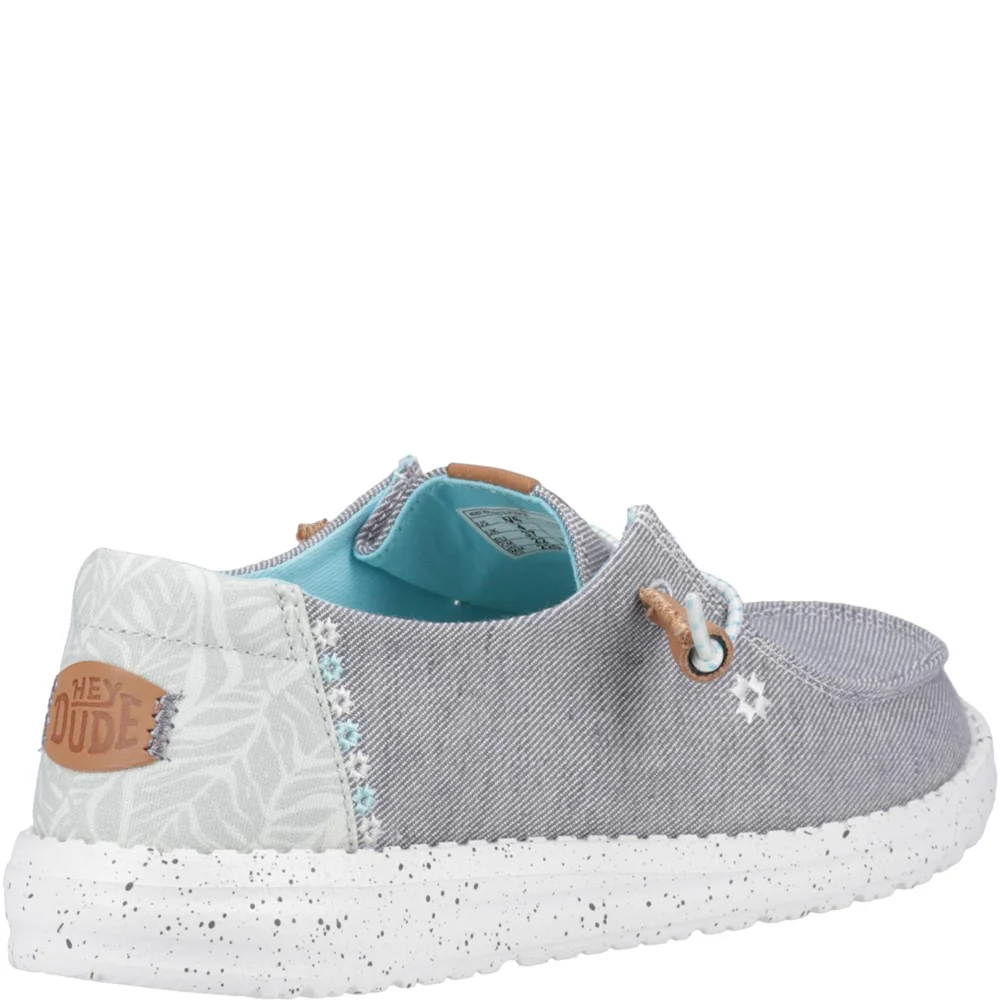 HEYDUDE Wendy Heathered Slub Tropical Shoe - Image 2