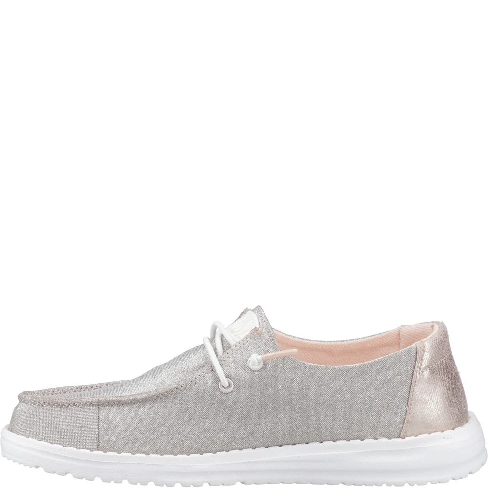 HEYDUDE Wendy Metallic Sparkle Shoe - Image 4