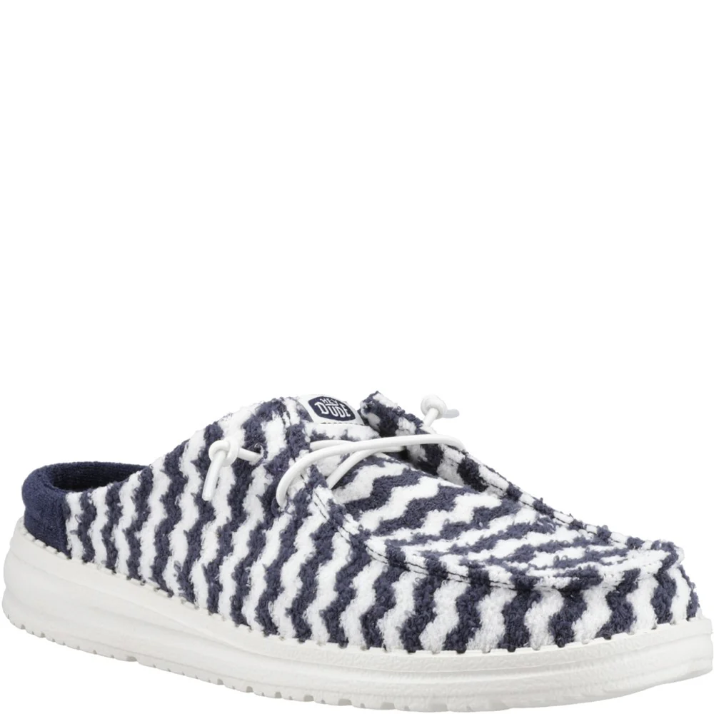 HEYDUDE Wendy Slip Terry Stripe Mule