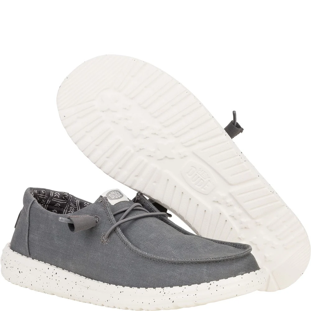 HEYDUDE Wendy Stretch Canvas Slip on Shoe - Image 3