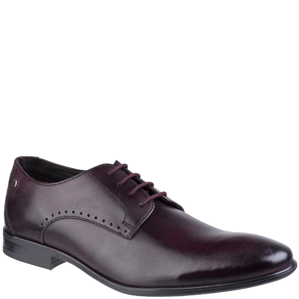Base London Westbury Washed Plain Toe Derby Shoe